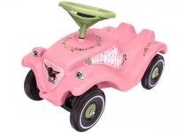 Auto odrážadlo BIG BOBBY CAR CLASSIC ružové s kvetinkami